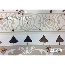 [PAM131] BOBINA PAPEL FANTASÍA NAVIDAD METALIZADO 70cm. x 11,1-12,1Kg.