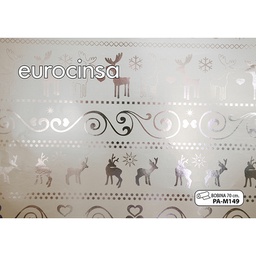 [PAM149] BOBINA PAPEL FANTASÍA NAVIDAD METALIZADO 70cm. x 11,1-12,1Kg.