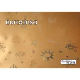 [PAM943] BOBINA PAPEL FANTASÍA NAVIDAD METALIZADO 70cm. x 11,1-12,1Kg.