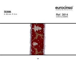 [128020] ROLLO CINTA SILVANA A-65mm. C-20 8m. CON ALAMBRE