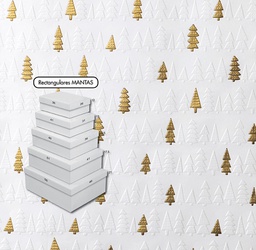 [910142] SET 5 CAJAS RECTANGULARES MINI NAVIDAD C-7142