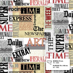 [78A365] BOBINA PAPEL FANTASIA TODO AÑO 70cm. x 9,5-9,8 Kg.