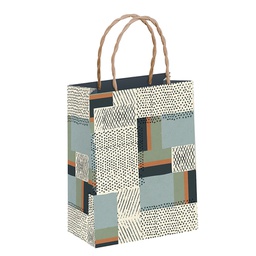 [91BW14] BOLSA DE PAPEL 100% RECICLADO 120gr. GRAPHIC 24x9x32cm. 10 uds.