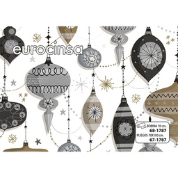 [PAM787] BOBINA PAPEL FANTASÍA NAVIDAD METALIZADO 70cm. x 11,1-12,1Kg.