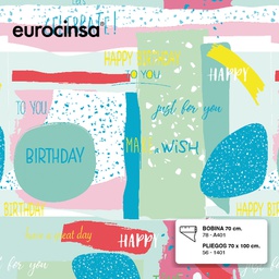 [78A401] BOBINA PAPEL FANTASIA TODO AÑO 70cm. x 9,5-9,8 Kg.