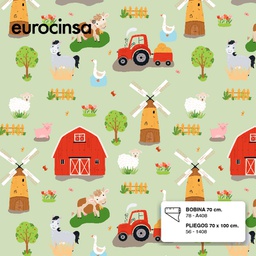 [PBA408] BOBINA PAPEL FANTASIA TODO AÑO 70cm. x 9,5-9,8 Kg.