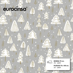 [53R549] PLIEGO PAPEL FANTASIA NAVIDAD 70x100cm.