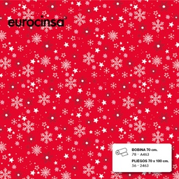 [532463] PLIEGO PAPEL FANTASIA NAVIDAD 70x100cm.