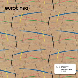 [543500] PLIEGO PAPEL KRAFT OSCURO DISEÑO TODO AÑO 70x100cm.