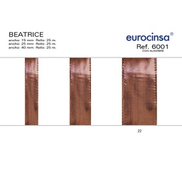 [010742] ROLLO CINTA BEATRICE A-40mm. C-22 25m. CON ALAMBRE