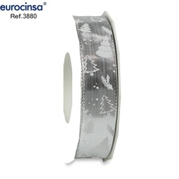 [013805] ROLLO CINTA XMAS TREE A-25mm. C-05 20m. CON ALAMBRE