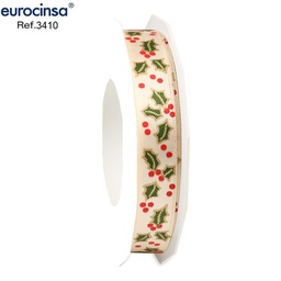 [012401] ROLLO CINTA XMAS HOLLY A-15mm. C-01 20m.