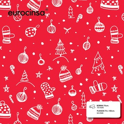 [562566] PLIEGO PAPEL FANTASIA NAVIDAD 70x100cm.